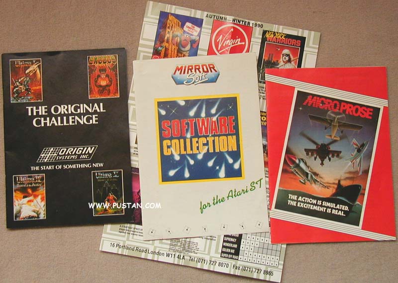 Various ST game brochures Atari