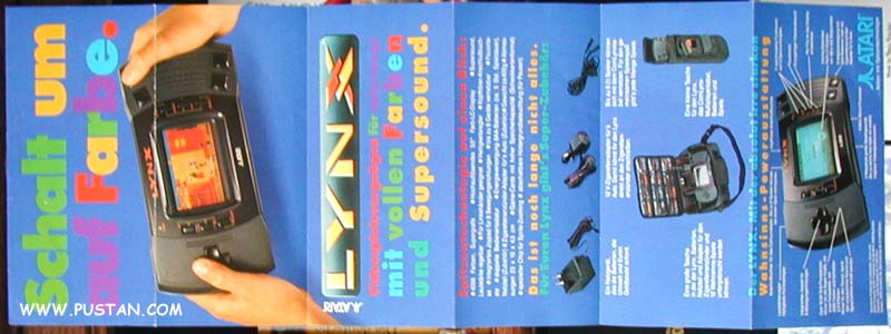 Atari Lynx pamphlet german Atari
