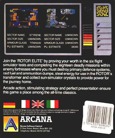 Atari ST Game back