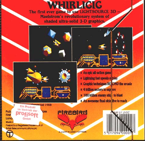 Atari ST Game back