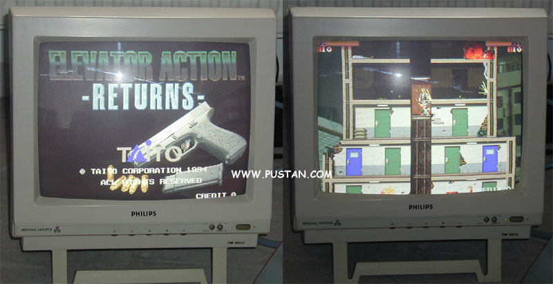Elevator Action Returns screen shots Arcade screen shots