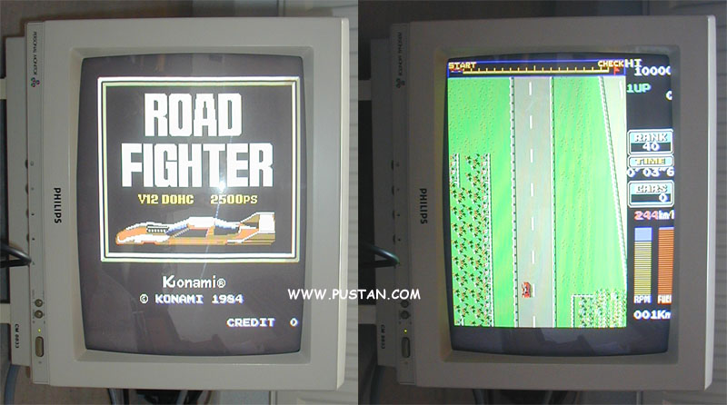 Road Fighter screen shots Arcade screen shots