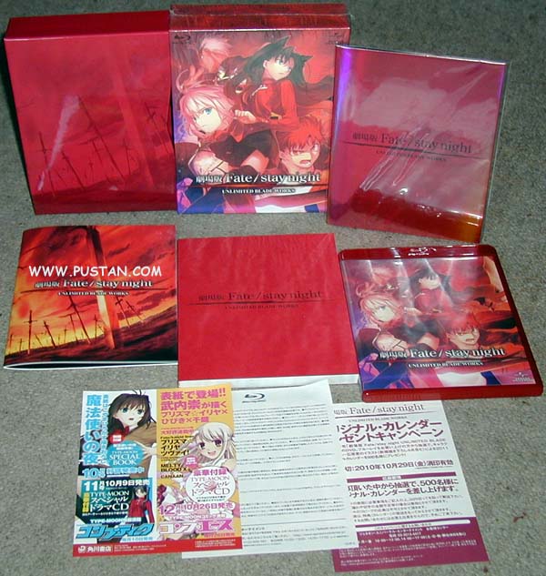 FATE UBW BD goodies Anime Blu-ray