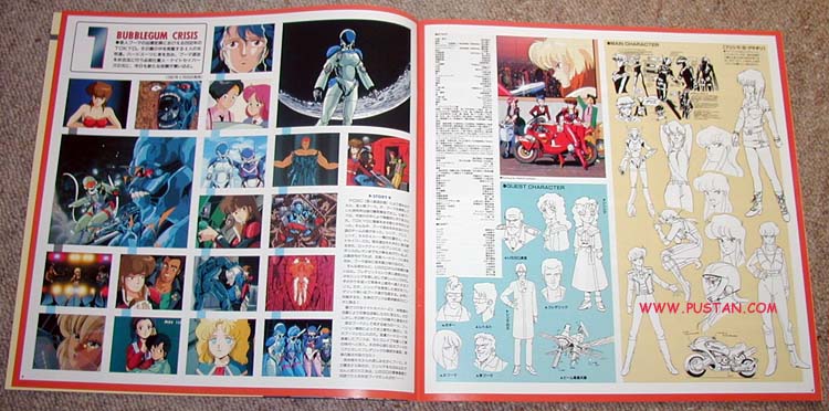 Bubblegum Crisis Laserdisc Box goodies Bubblegum Crisis Laserdisc Box