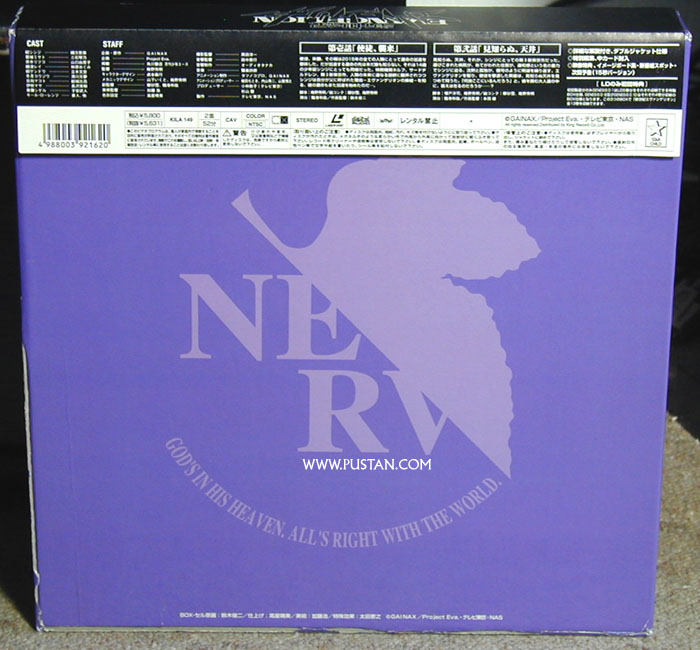 Neon Genesis Evangelion Laserdisc goodies