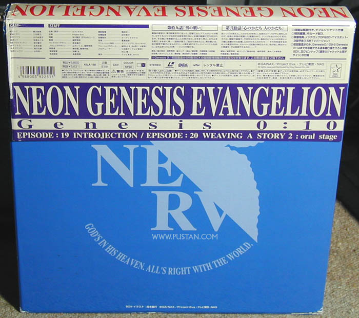 Neon Genesis Evangelion Laserdisc goodies