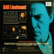 Bad Lieutenant Laserdisc back