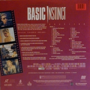 Basic Instinct Laserdisc back