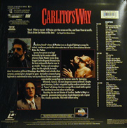 Carlitos Way Laserdisc back