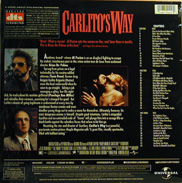 Carlitos Way Laserdisc back