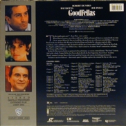 Good Fellas Laserdisc back