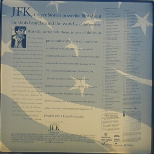 J.F.K. Laserdisc inner Box