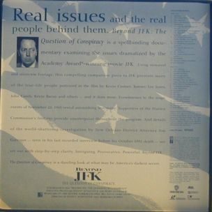 JFK Laserdisc inner Box J.F.K. Laserdisc inner Box