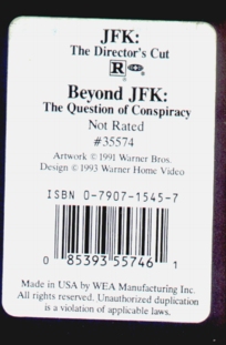 JFK Laserdisc Box J.F.K. Laserdisc Box