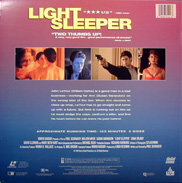 Light Sleeper Laserdisc back