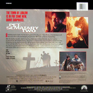 Pet Sematary II Laserdisc back