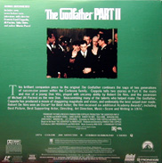 The Godfather Laserdisc jacket back