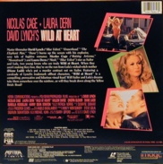 Wild at Heart Laserdisc back