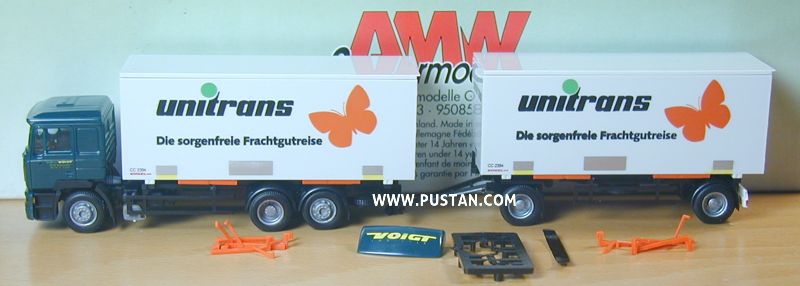 Spedition Voigt Neumünster / unitrans Stuttgart Die sorgenfreie Frachtgutreise CC 2394 / Kögel ULM Voigt