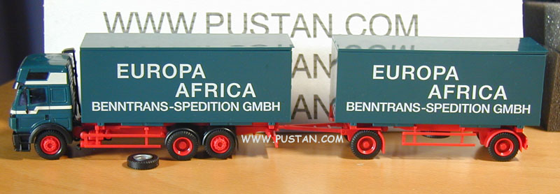Benntrans-Spedition GmbH Ehningen EUROPA AFRICA / WK 129 135 D-Benntrans Eigengew. 2150 kg TIR Benntrans