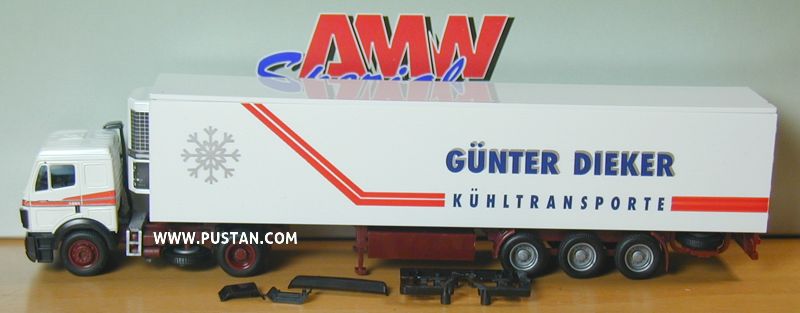 Günter Dieker Kühltransporte Bramsche 1850 Thermo King falsch herum bedruckter Auflieger Fehldruck Dieker