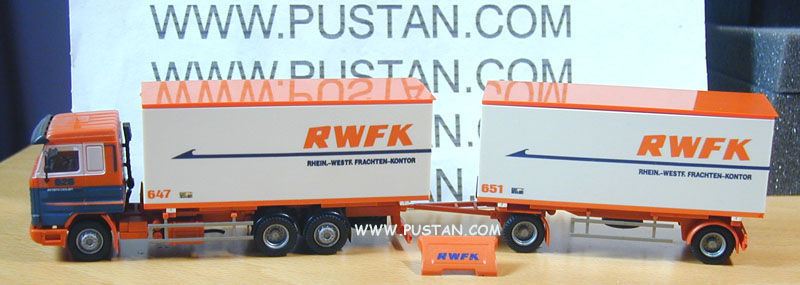Rhein.-Westf. Frachten-Kontor RWFK DIE Berlin Spedition Berlin-Wuppertal 113M 400 / 647 651 WB7 WB8 C27 626 Intercooler RWFK