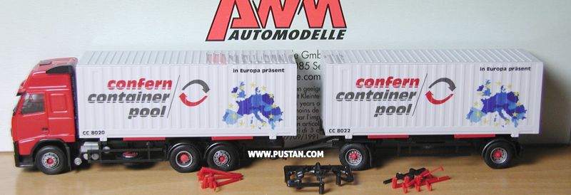 FH16 TULO cargo-box confern container pool In Europa präsent CC 8020 8022 Confern
