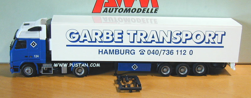 GARBE TRANSPORT HAMBURG VOLVO FH12 420 124 HSV Hamburger Sport Verein Carrier Garbe