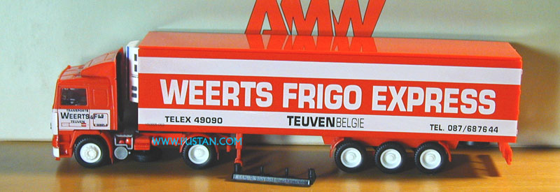 WEERTS FRIGO EXPRESS Teuven Belgie V50895 063 Transports WEERTS & FILS V50895-0 F12 Carrier Diesel Electric Mistral 690 Weerts