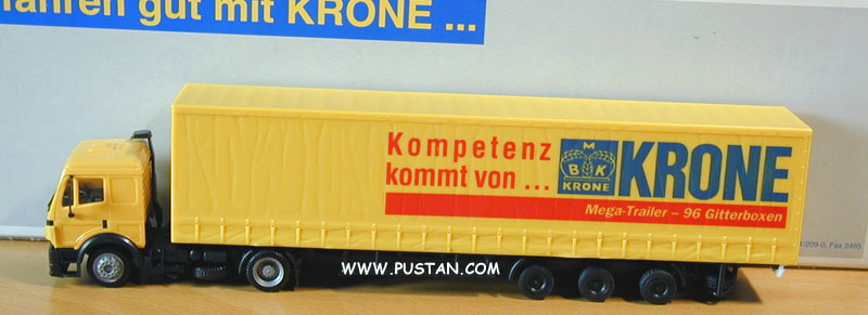 Kompetenz kommt von... KRONE BK Mega-Trailer - 96 Gitterboxen Exclusivmodell Rebs-Druck Sie fahren gut mit Fahrzeugwerke Maschinenfabriken Bernhard GmbH Werlte Krone