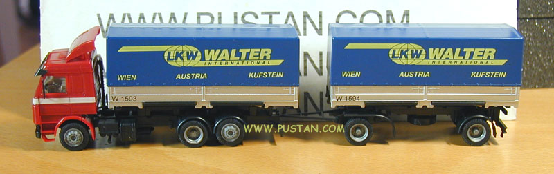 LKW Walter International Wien Austria Kufstein W 1593 1594 / Falsche Kennung: 112E V8 LKW Walter