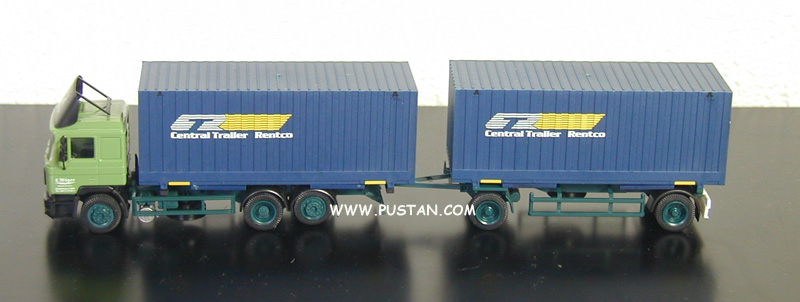 Ernst Wäger Güterfernverkehr Heilsbronn / Mfr. Thyssen Kögel ULM CTR Central Trailer Rentco Wäger