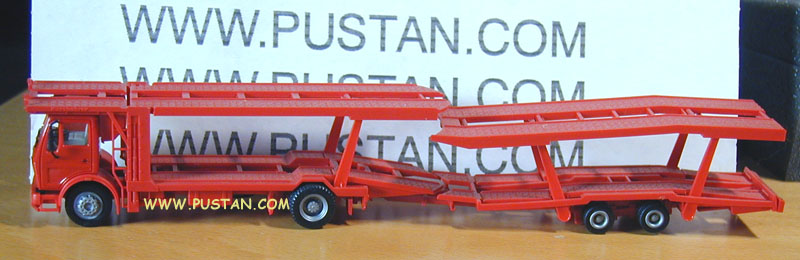 Herpa 806049 DB-Zugmaschine Autotransporter 2a/2a Signalrot 806049