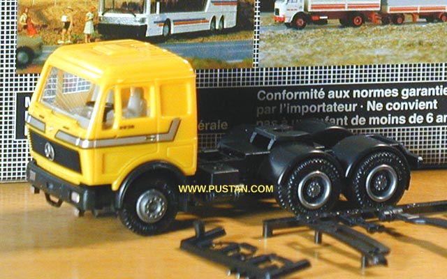 Daimler-Benz 2638 S Herpa Zugmaschine 3a goldgelb Chassis schwarz NEUE FARBE Mercedes