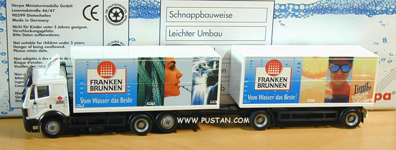 Franken Brunnen Vom Wasser das Beste Limit Fruchtdrink / Mineralwasser Edition 1995 Franken Brunnen