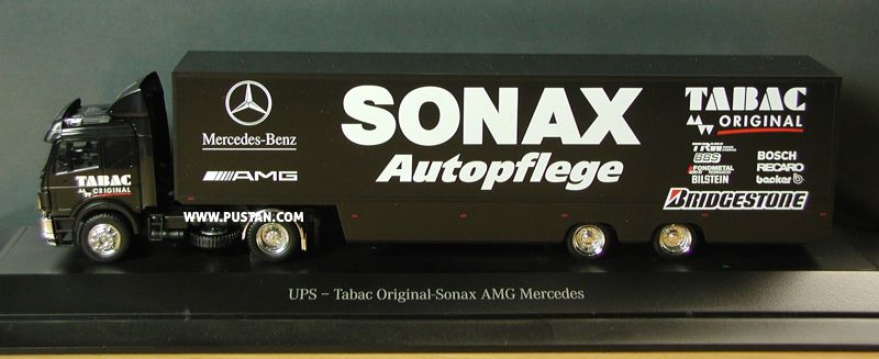 UPS - Tabac Original-Sonax AMG Mercedes Mercedes-Benz Modellauto-Collection TRW Power Steering BBS BOSCH RECARO FONDMETAL AERO BY TECHNOLOGIES BILSTEIN becker BRIDGESTONE Autopflege B 6 600 5908 Dieses Modell wurde in einer limitierten Auflage von 1200 Stück hergestellt. UPS