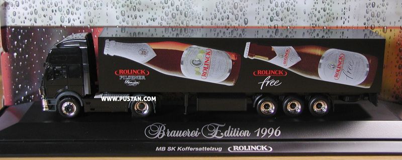 Privatbrauerei A. ROLINCK Pilsener Premium Steinfurt Als wär's für Sie allein Gebraut free Alkoholfreies Schmitz Brauerei Edition 1996 MB SK Koffersattelzug Rolinck