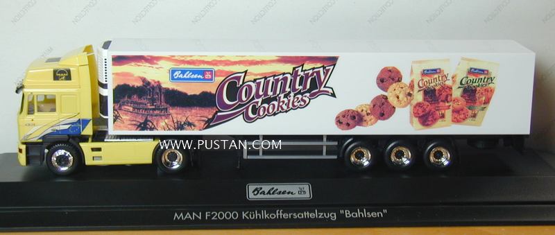 Bahlsen TET Country Cookies 125g chocolate bits hazlenut 19.463 SCHMITZ MAN F2000 Kühlkoffersattelzug Bahlsen