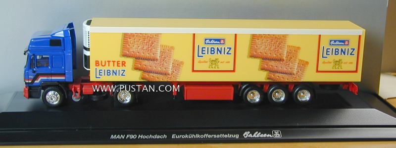 Bahlsen TET Leibniz Qualität seit 1889 Butterkeks 19.422 Commander XT MAN F90 Hochdach Eurokühlkoffersattelzug Bahlsen