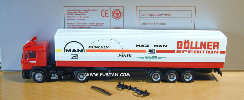 Göllner Spedition MAN München Minsk Lada-OMC Holding SA MAZ MA3 / Nienburg Hamburg Klaipėda Vilnius Riga Minsk Kiew Bishkek Göllner