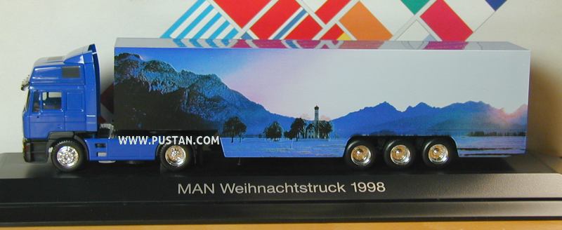 MAN Nutzfahrzeuge Aktiengesellschaft MAN Weihnachtstruck 1998 09.38069-0143 God jul Glædelig jul Buon Natale Prettige kerstdagen Feliz natal Frohe Weihnacht Feliz Navidad Merry Christmas Hyvää joulua Bon Noël M-AN 1998 MAN