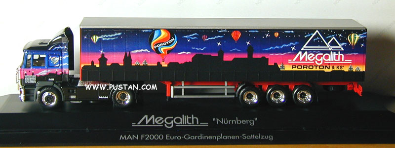 Schmidtlein Transporte Honings Spardorf Rügheim / MAN F2000 Euro-Gardinenplanen-Sattelzug 19.463 Silent / Megalith Poroton® & KS* Nürnberg 291 Schmidtlein