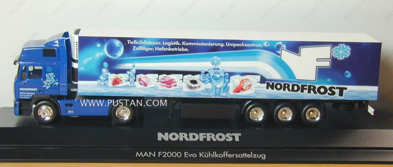 NF Nordfrost Tiefkühlhäuser Logistik Kommissionierung Umpackzentren Zollläger Hafenbetriebe Schortens www.nordfrost.de MAN F2000 Evo Kühlkoffersattelzug Nordfrost