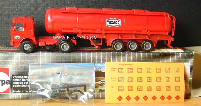 MAN F8 Chemietank 2a/3a feuerrot Kässbohrer Texaco Texaco