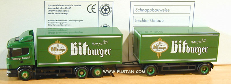 Scania Bitte ein Bit Bitburger Premium Pils 124L 400 Bitburger