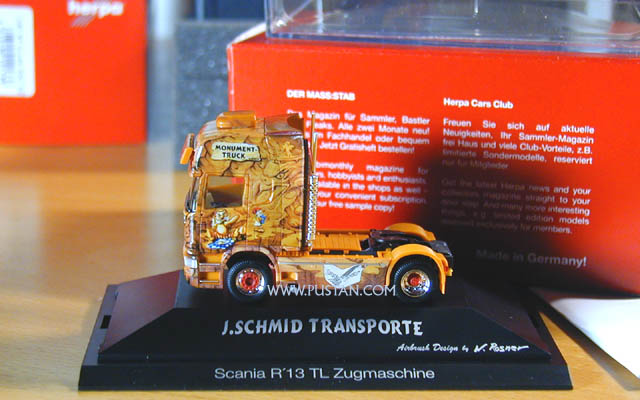 Jürgen J. Schmid Transporte Airbrush Design by W. Rosner Scania R'13 TL Zugmaschine herpa® Monument-Truck II-MMXVI V8 Monument