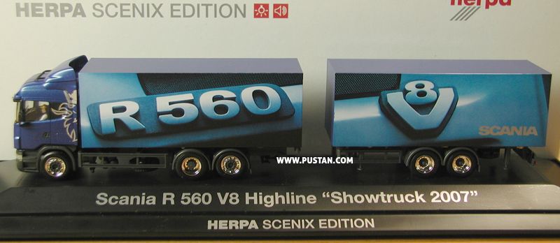 Scania R 560 V8 Highline Showtruck 2007 / Herpa Scenix Edition Scania