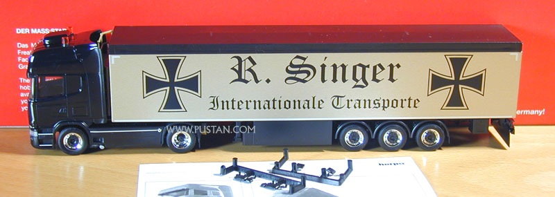R. Singer Internationale Transporte Zertifiziert nach GMD+ R580 V8 Knapen Trailers Singer