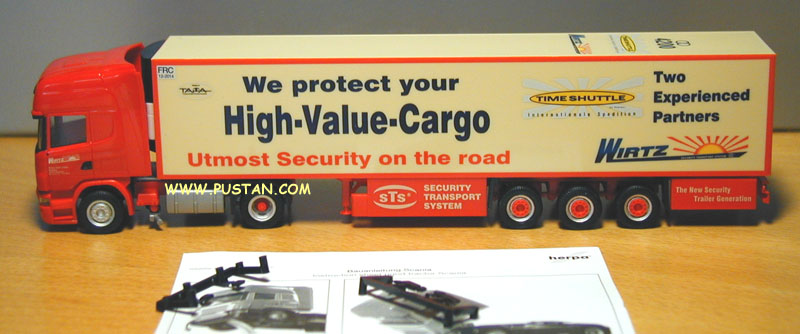 Wirtz Bornheim / We protect your High-Value-Cargo Utmost Security on the road / TIME SHUTTLE Internationale Spedition / Two Experiences Partners 4200 / STS® Security Transport System / The New Security Trailer Generation Wirtz