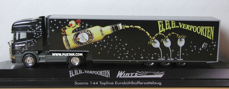 Franz Wirtz GmbH Spedition Bornheim 144L 530 Ei,... Verpoorten Scania Topline Eurokühlkoffersattelzug Original Nur aus Qualitäts Eiern Wirtz